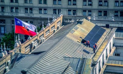 Inauguración proyecto solar en Palacio de la Moneda - Solcor Chile